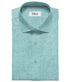 Men’s Linen Solids Unstitched Shirting Fabric (Arctic Blue)