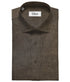 Men’s Linen Solids Unstitched Shirting Fabric (Dark Brown)
