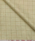 Men’s Linen Brown Checks Unstitched Suiting Fabric (Beige)