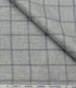 Men’s Linen Grey Checks Unstitched Suiting Fabric (Light Grey)