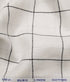 Men’s 100% Pure Linen Black Checks Unstitched Suiting Fabric (White)